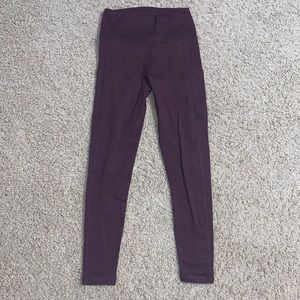 Black and maroon heather leggings